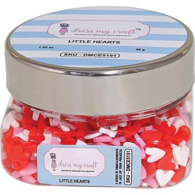 Dress My Craft Clay Embellishments - Little Hearts
